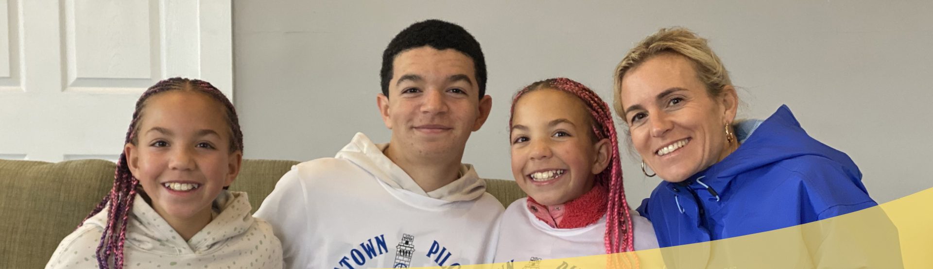 Kids and Helping our Women volunteers smiling