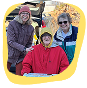 two women at HOW volunteering in the community